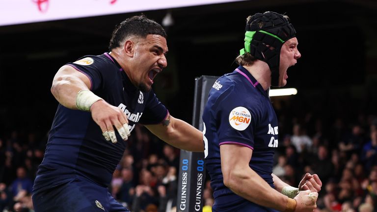 Darcy Graham teki ratkaisevan yrityksen, kun Skotlanti tuli takaapäin voittamaan Walesin Cardiffissa 