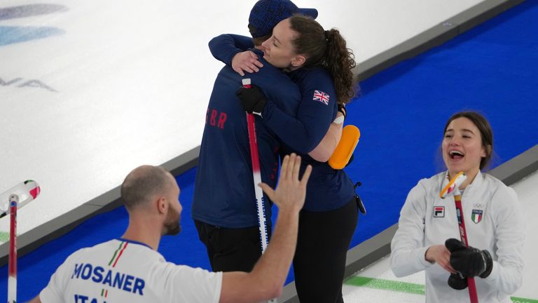 Team GB's Bruce Mouat and Jen Dodds were denied bronze in the mixed doubles curling to Italy's Amos Mosaner and Stefania Constantini