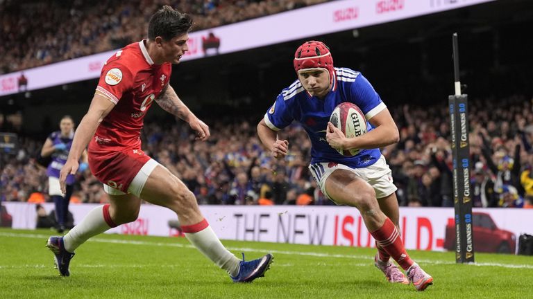 Superb wing Louis Bielle-Biarrey scored again for France, notching their second 