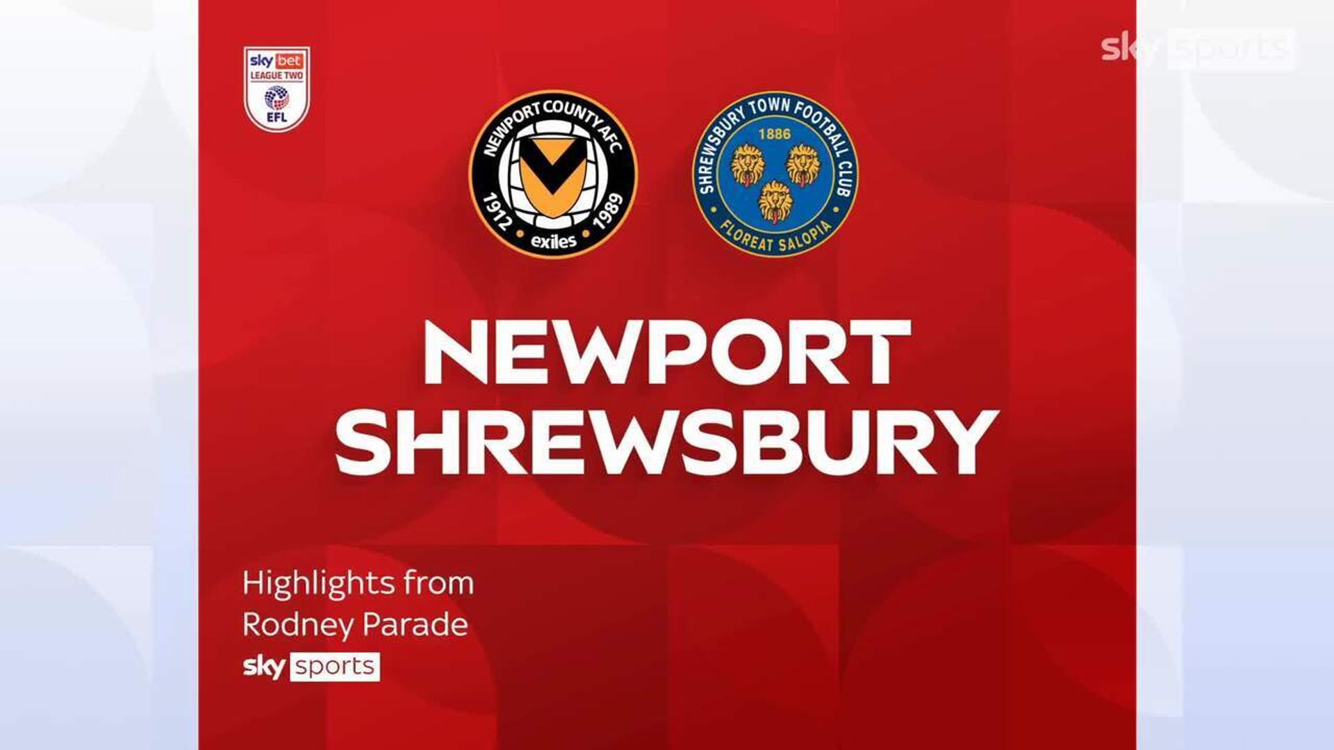 Newport County 1-0 Shrewsbury Town