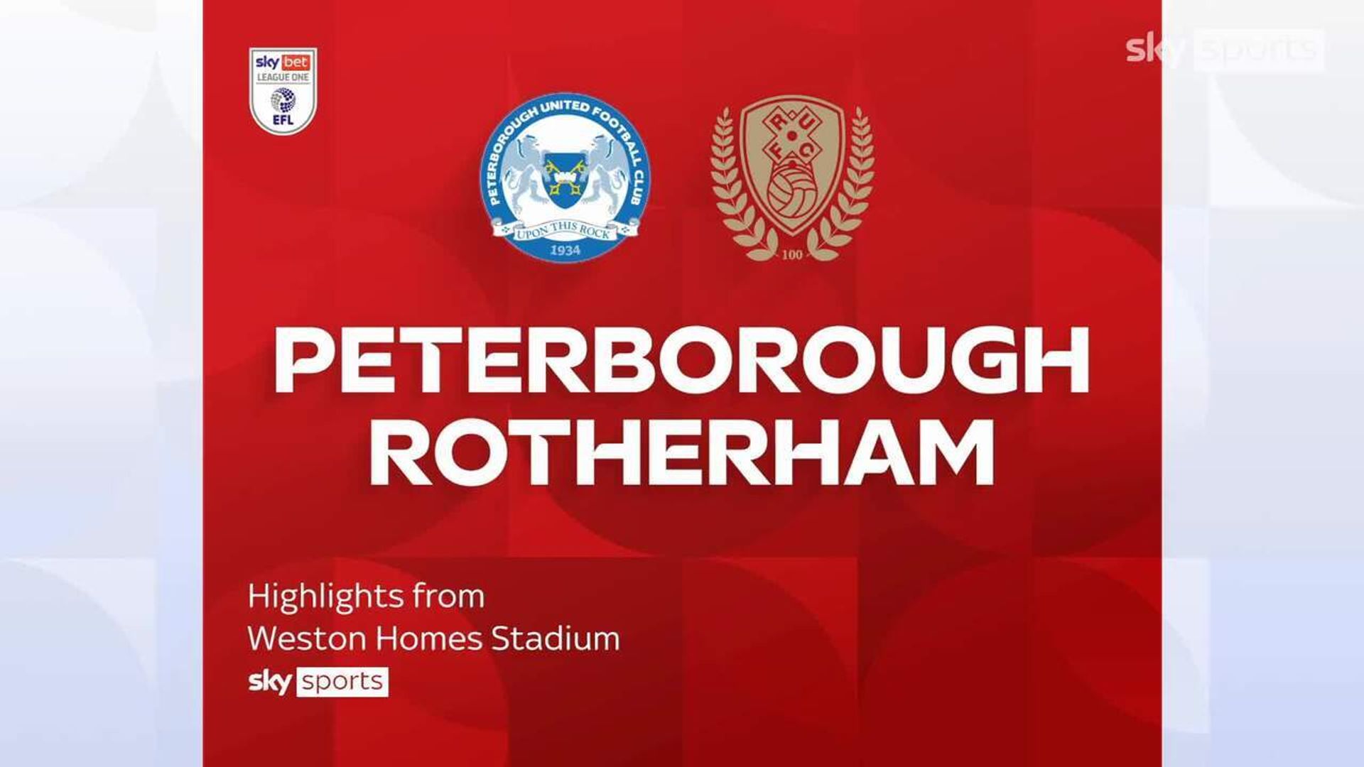 Peterborough 5-0 Rotherham