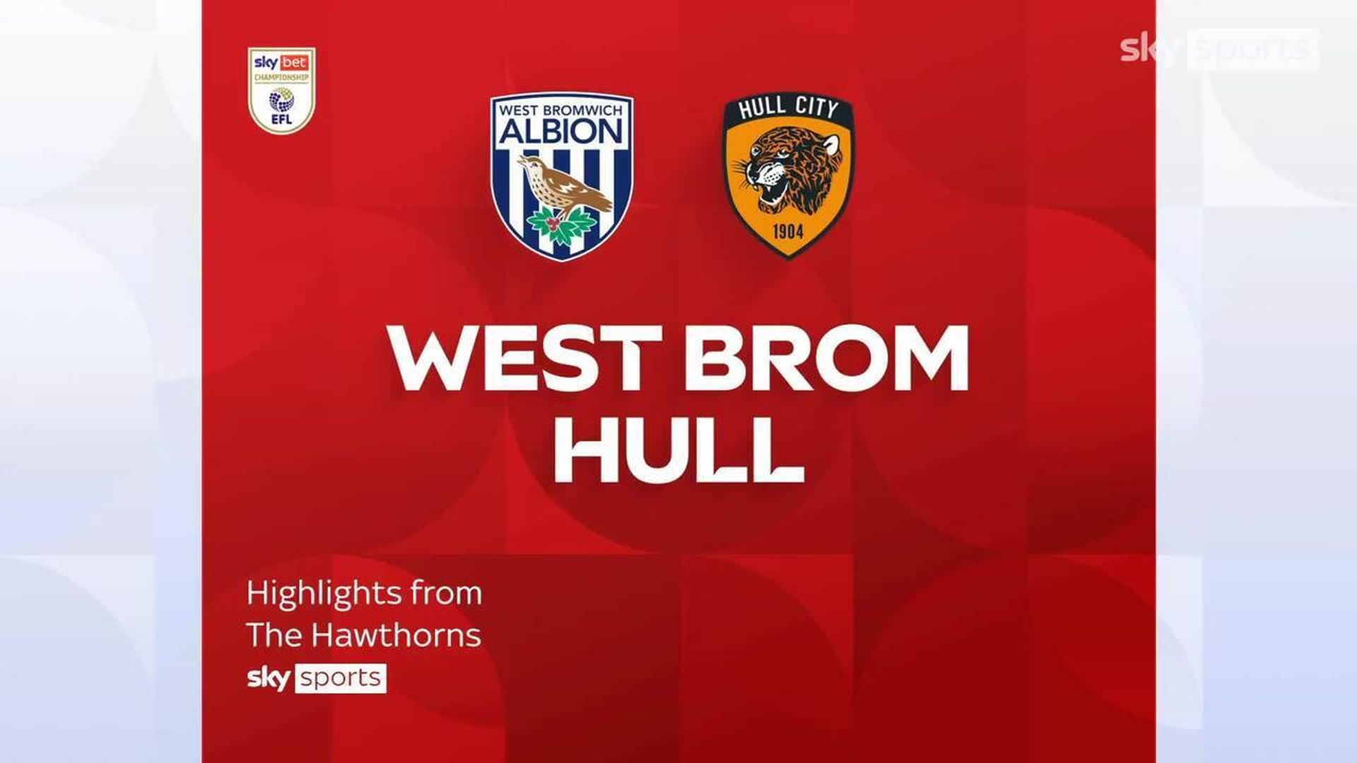 West Brom 3-0 Hull