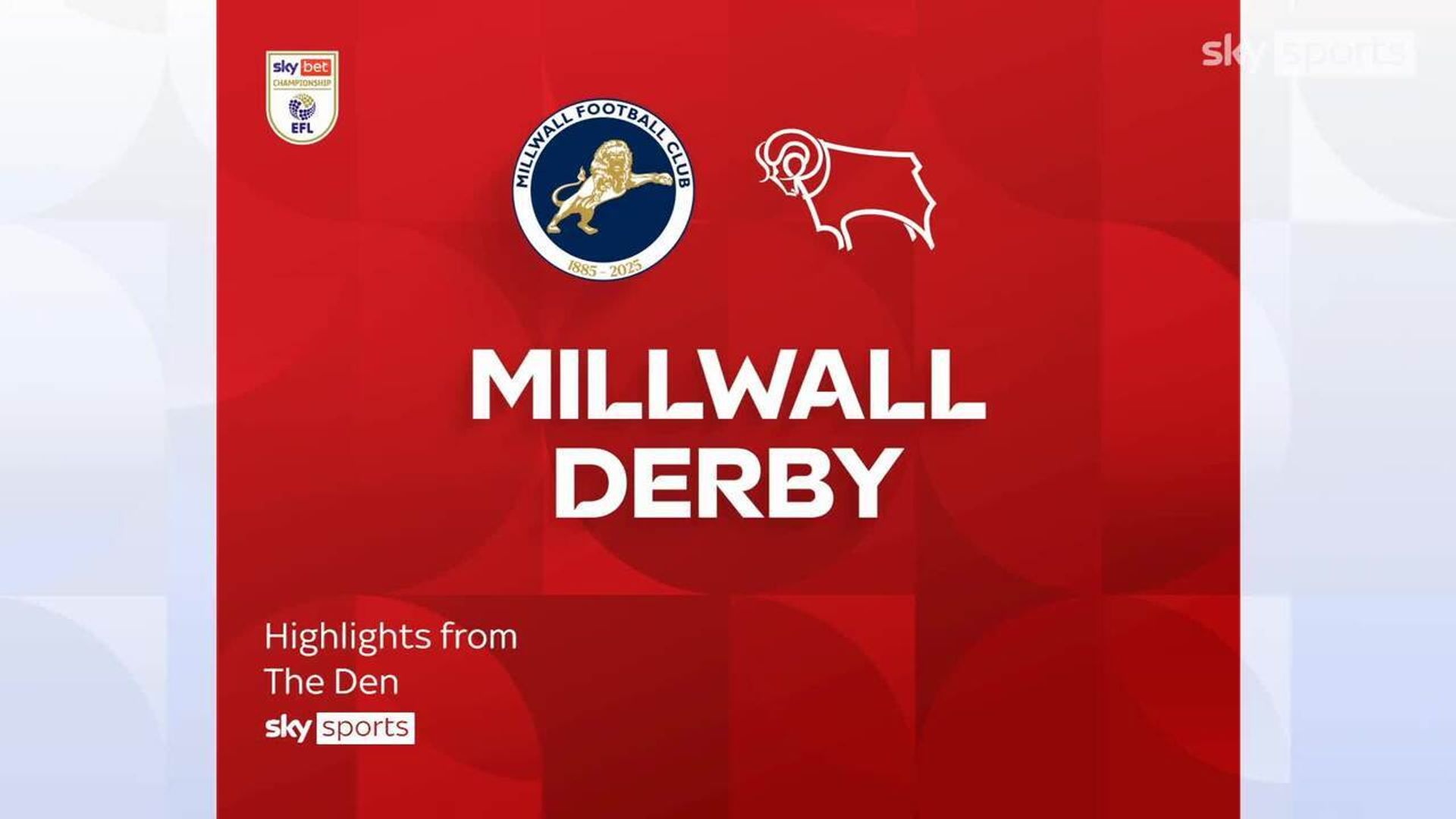 Millwall 1-0 Derby