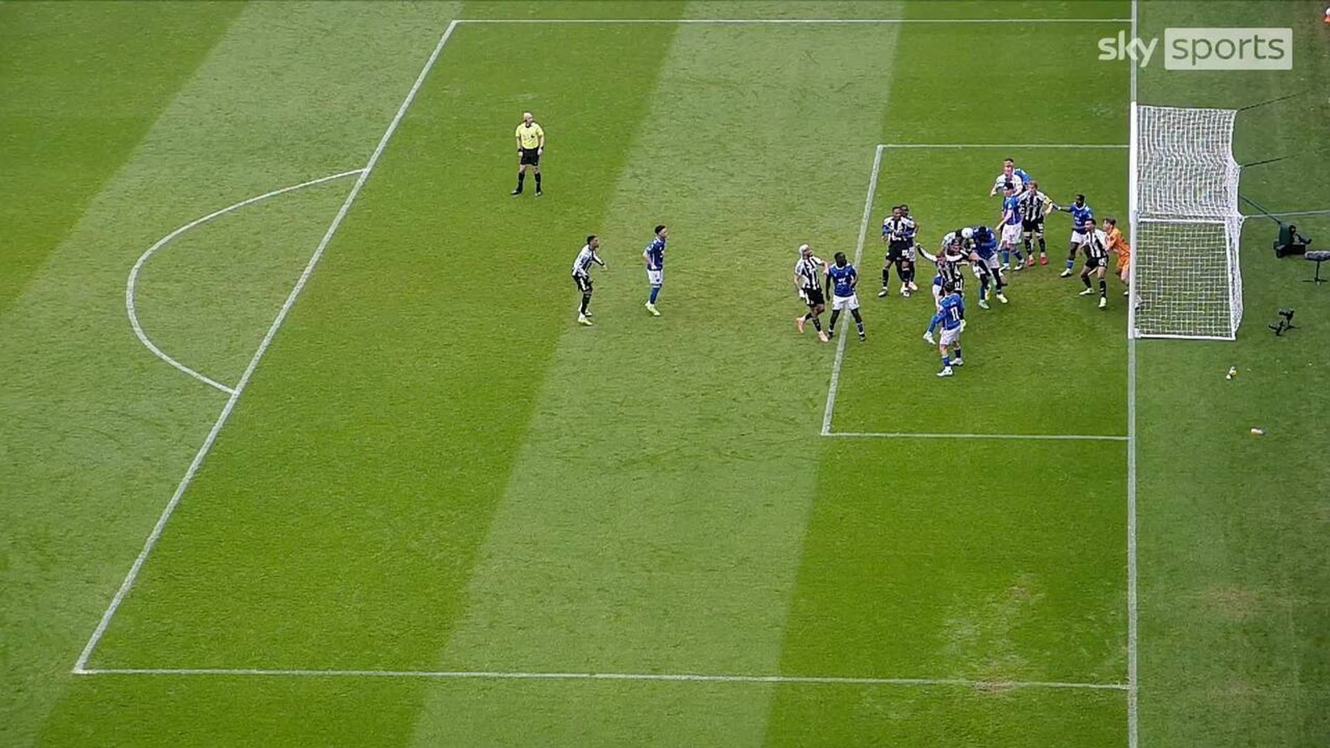 Thiaw header disallowed after Murphy is caught offside