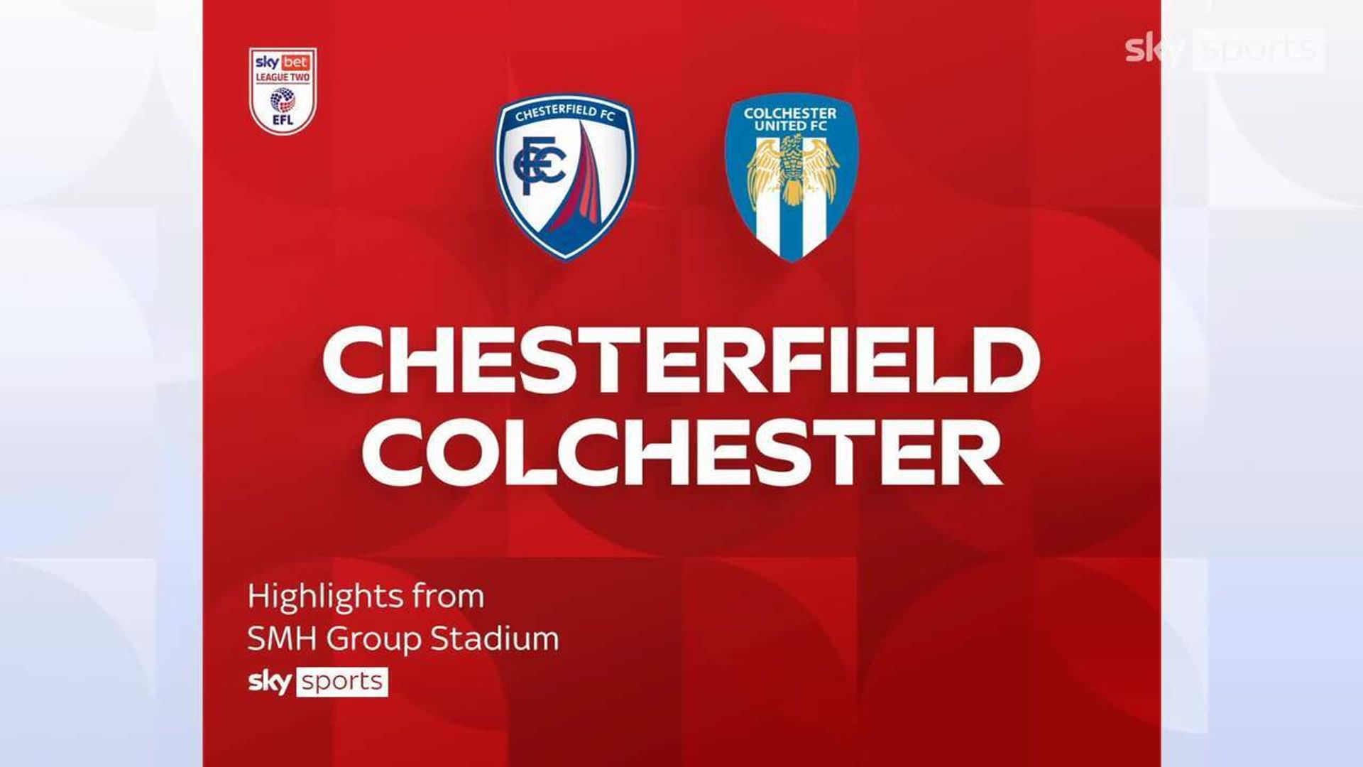 Chesterfield 3-0 Colchester
