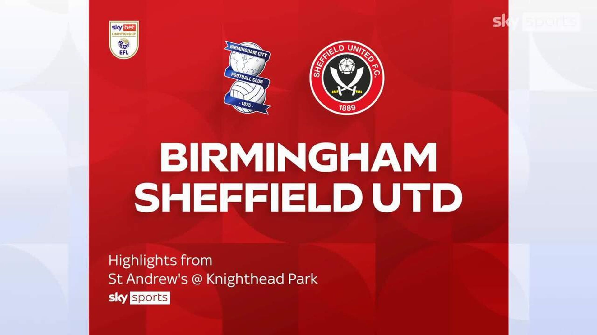 Birmingham 1-1 Sheffield United