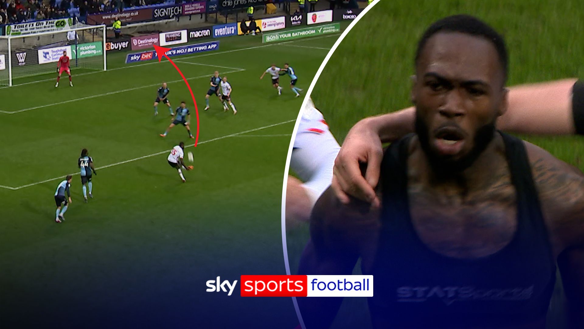 90+5, right foot, top corner - Bolton score the perfect late winner!