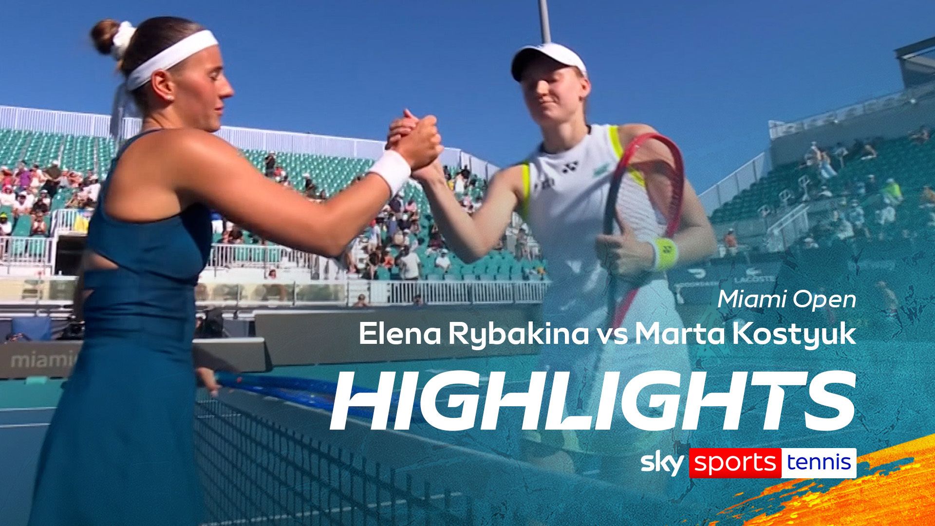 Rybakina eases past Kostyuk to reach round of 16 in Miami