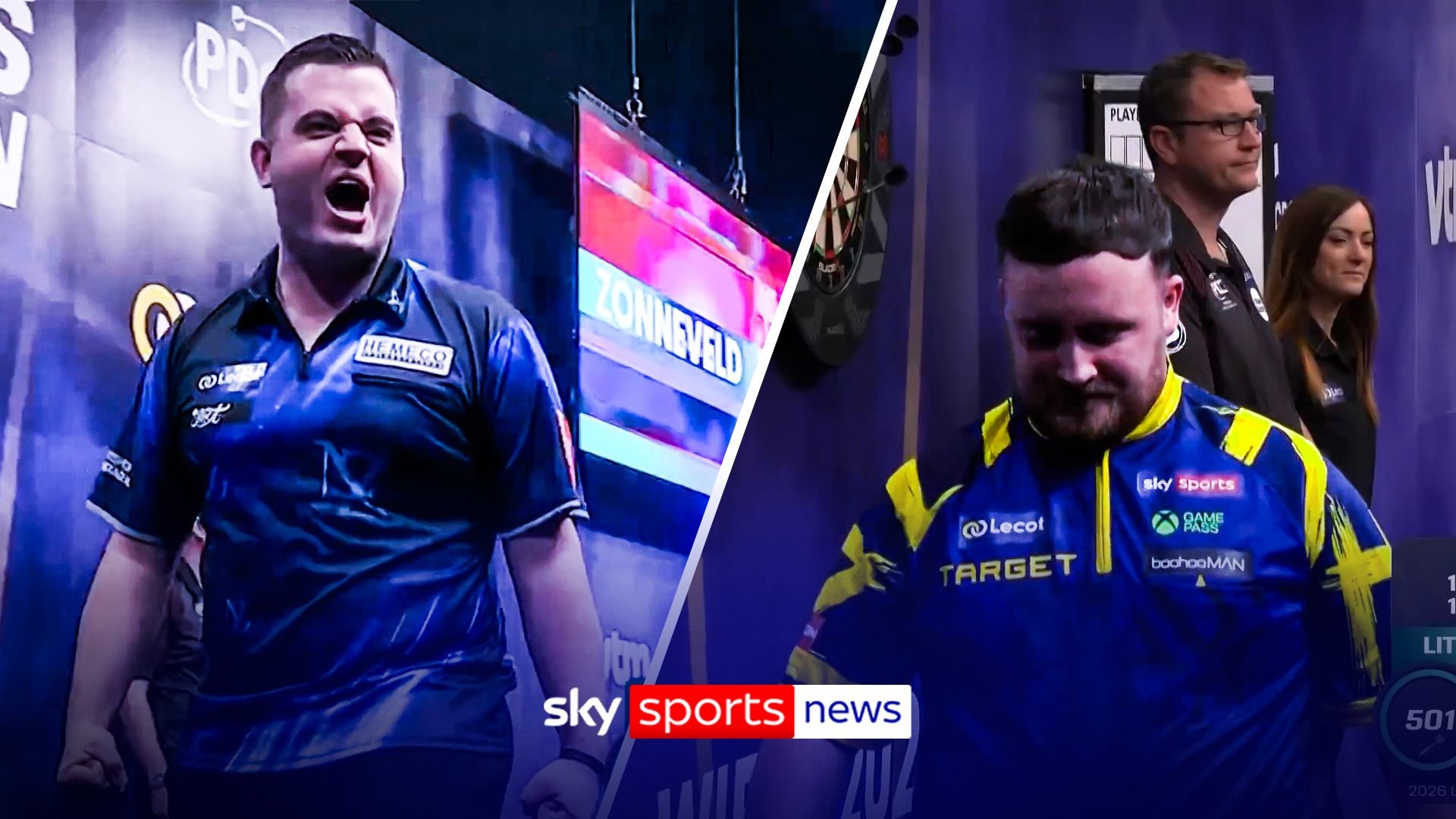 Littler OUT! World No 1 knocked out of Belgian Darts Open by Zonneveld