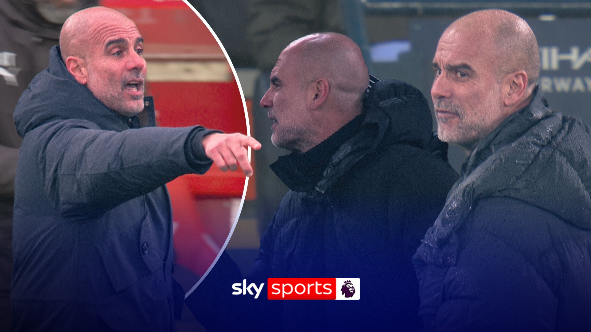 All FIVE of Guardiola's Premier League bookings this season!