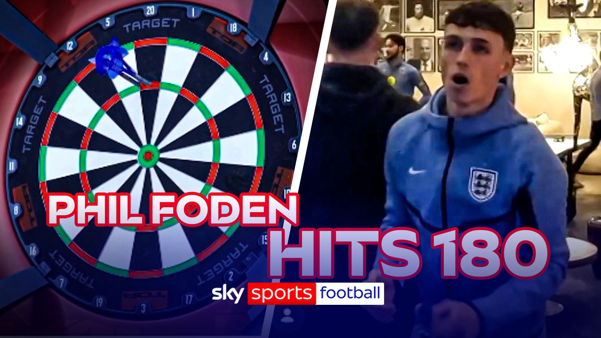 'Is that on camera?!' | Foden hits sublime 180 to STUN England team-mates!