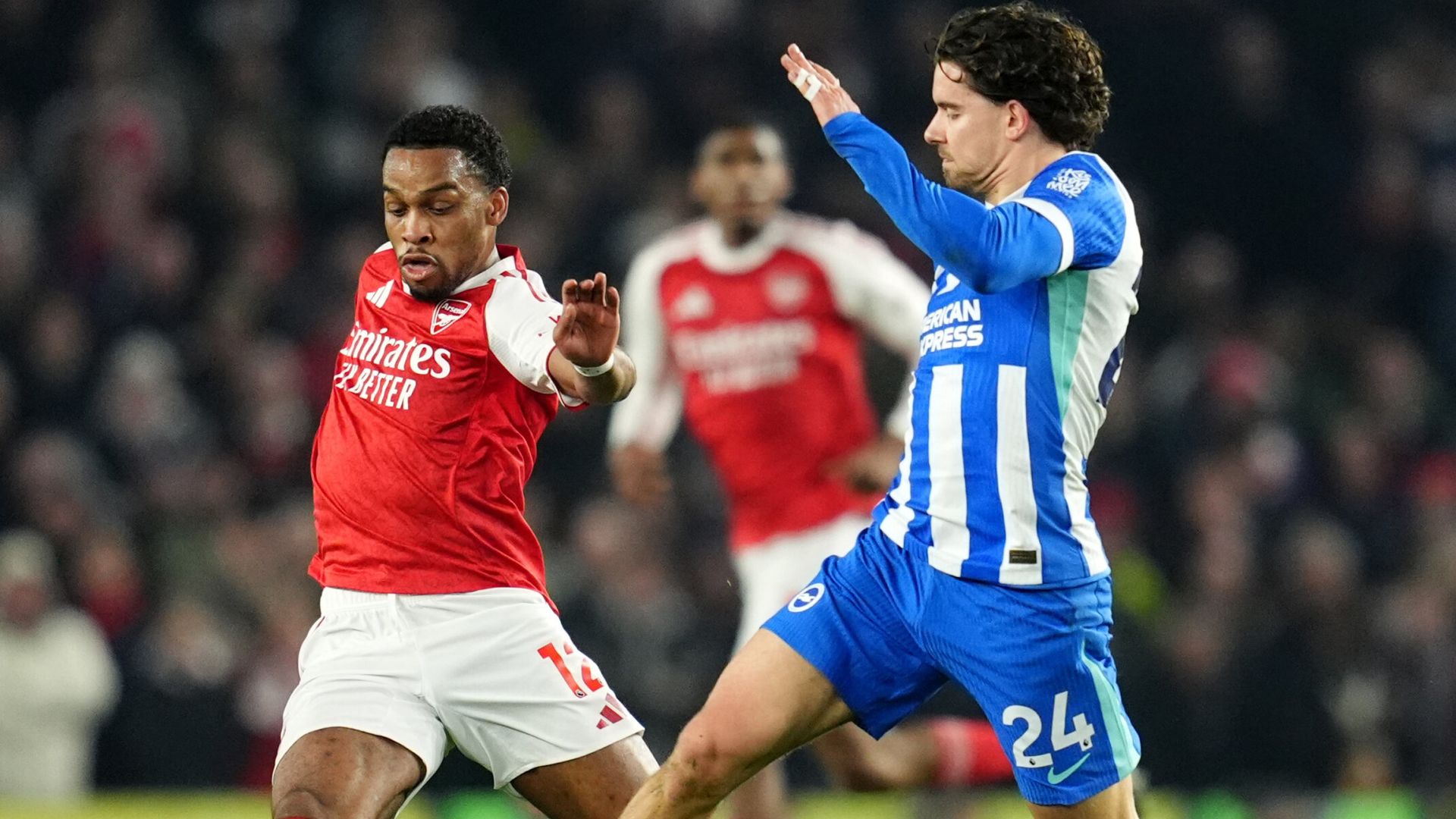 Arsenal in front but Brighton pushing for leveller LIVE!