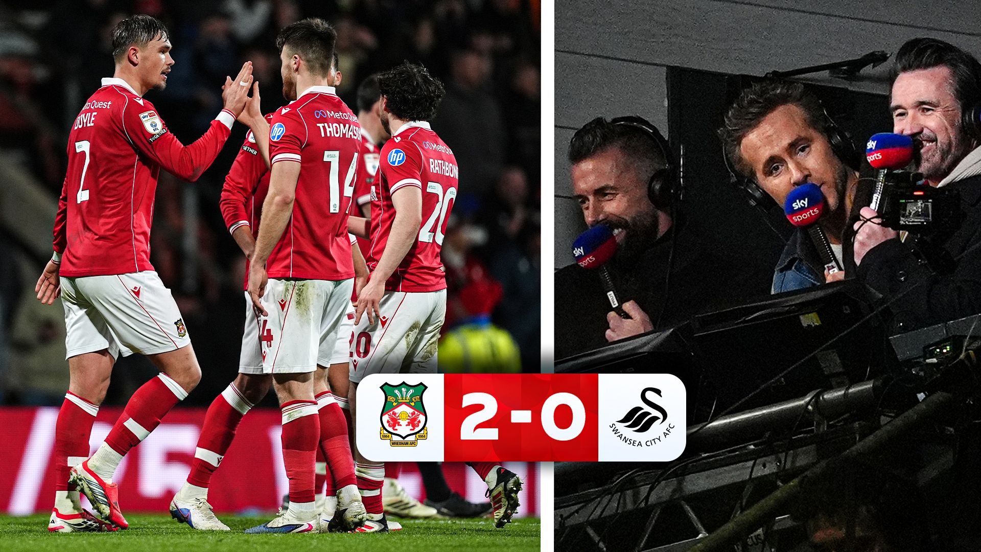 Wrexham 2-0 Swansea | Alternative highlights from Rob and Ryan's commentary debut