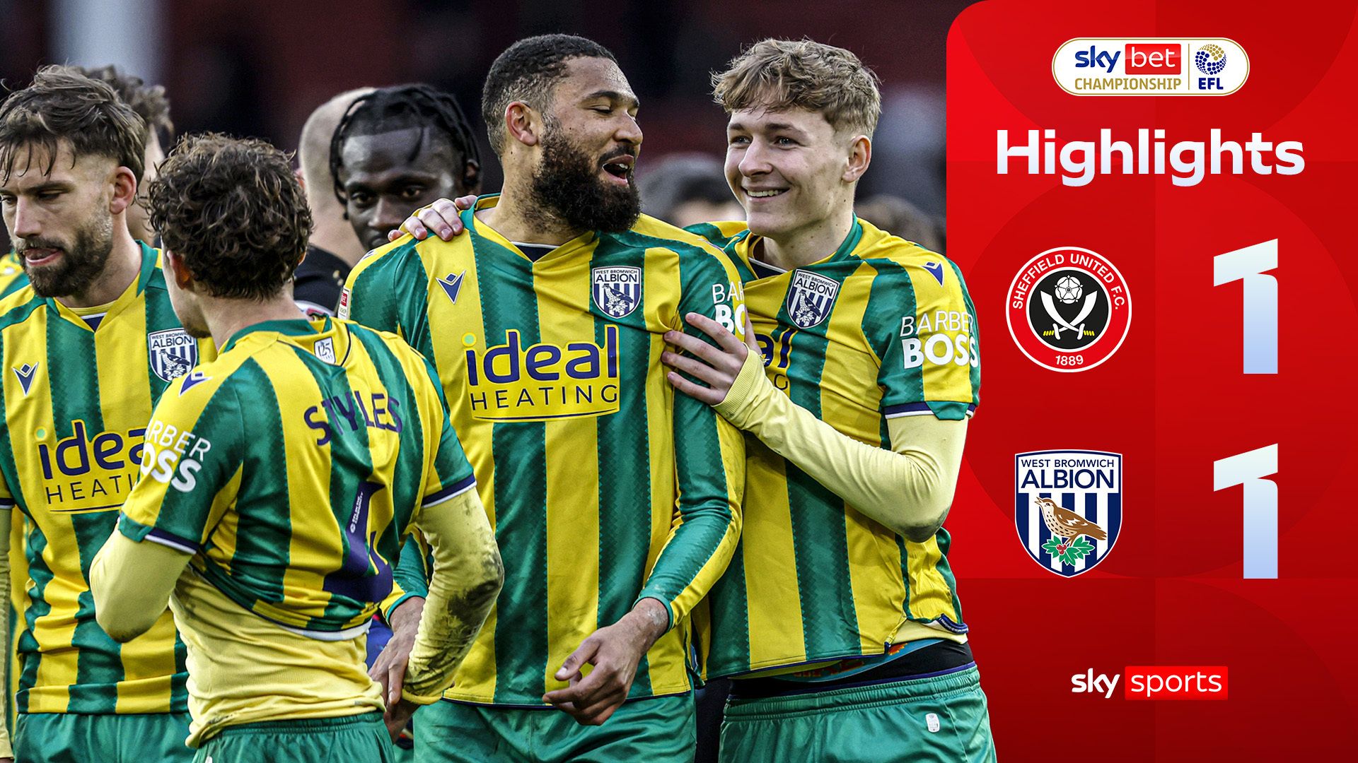 Late drama as Baggies claim draw at Sheffield United!