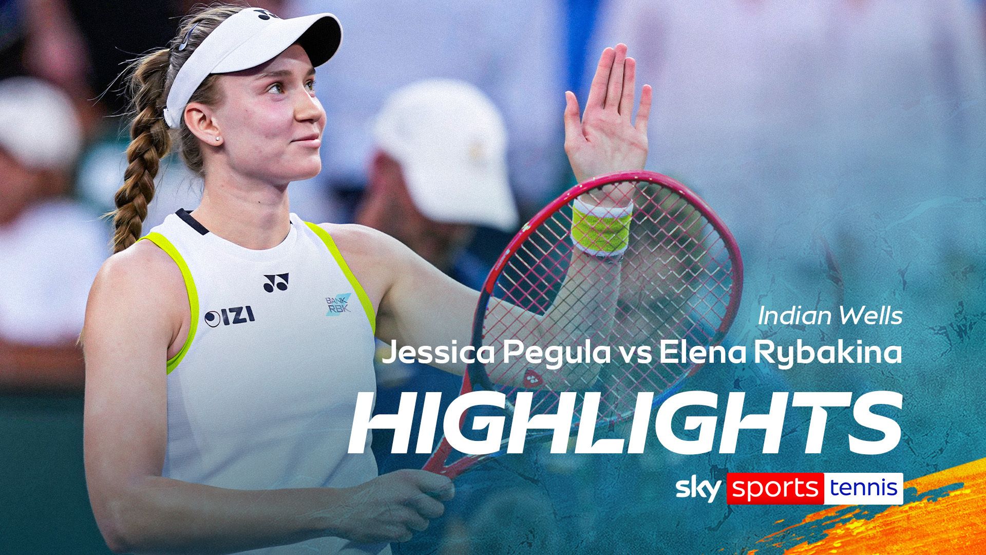 Rybakina books semi-final spot after straight sets win over Pegula