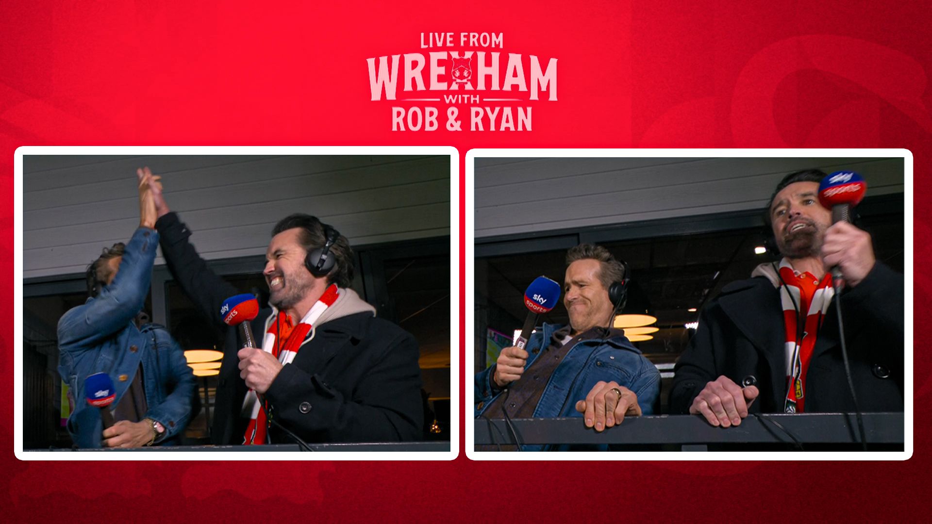 Wild goal celebrations, passion and jokes! Best moments of Rob and Ryan in commentary box
