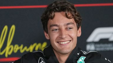 Mercedes driver George Russell ahead of the Australian Grand Prix (AP Photo/Heath McKinley)