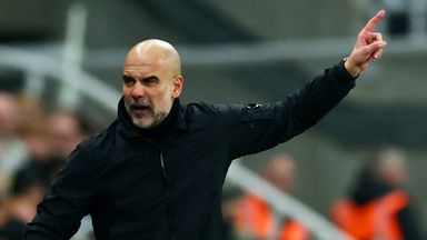 Guardiola wanted a foul for Kieran Trippier's challenge on Jeremy Doku and his complaints earned him a booking