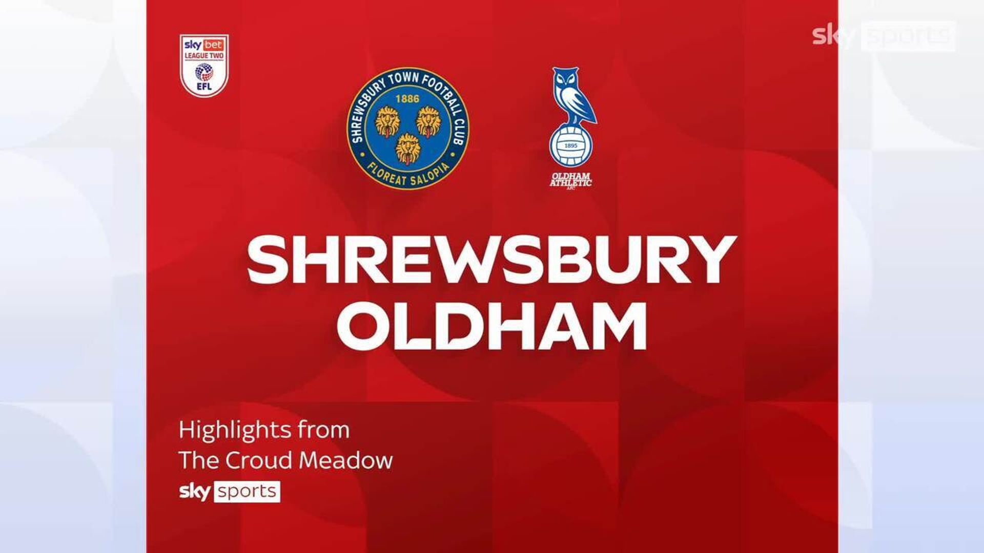 Shrewsbury 1-0 Oldham 