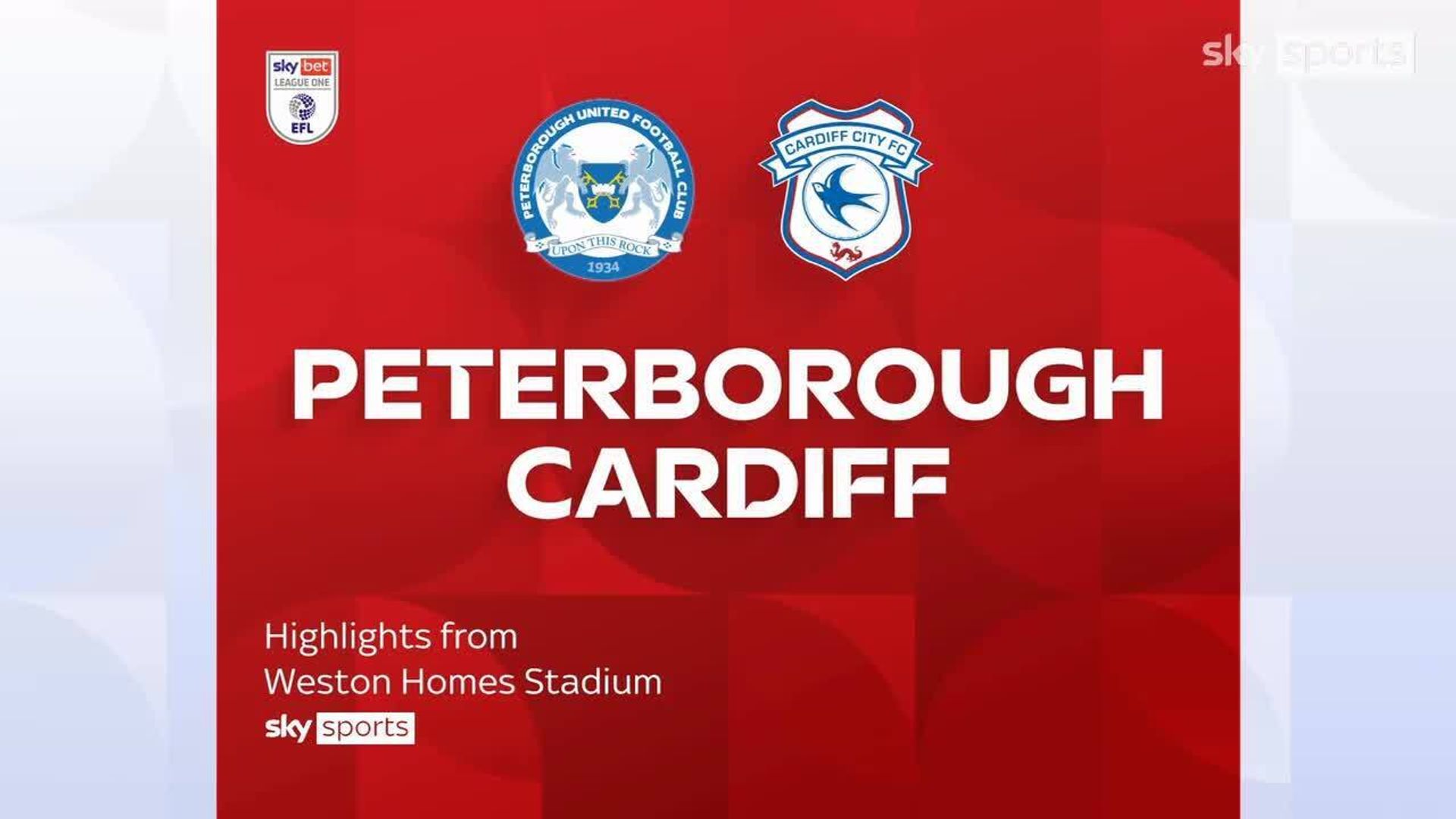Peterborough 1-1 Cardiff  