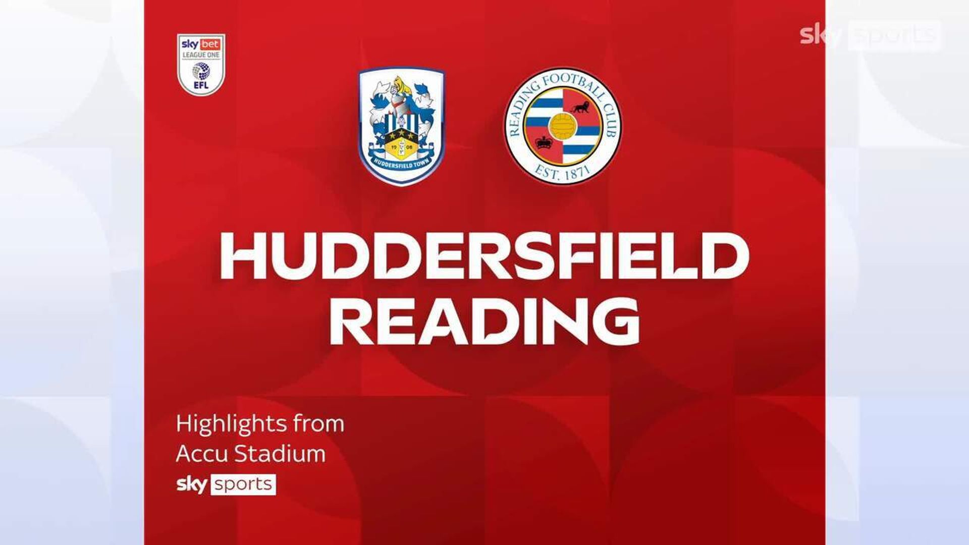 Huddersfield Town 1-1 Reading