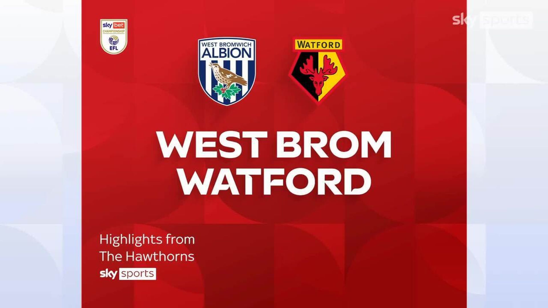 West Brom 3-0 Watford