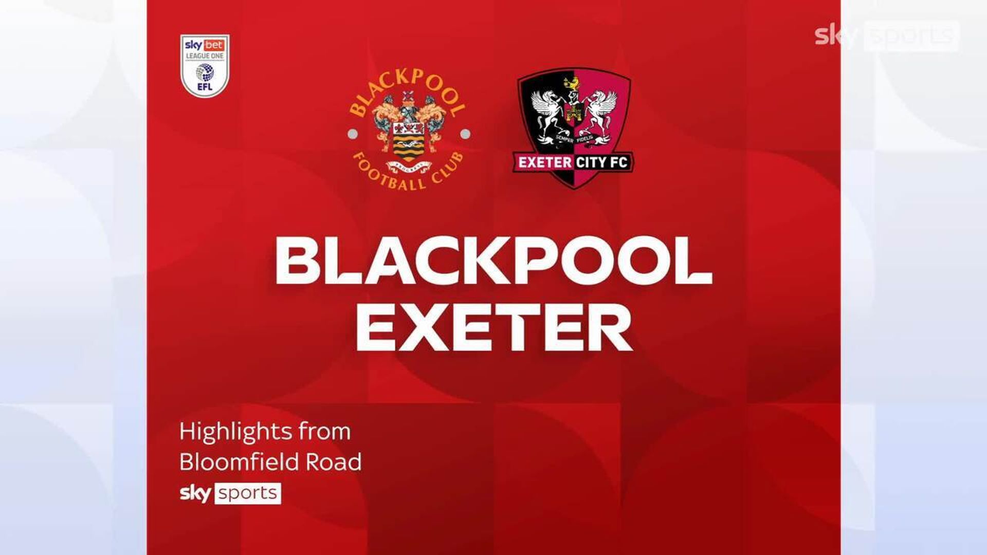 Blackpool 1-0 Exeter City