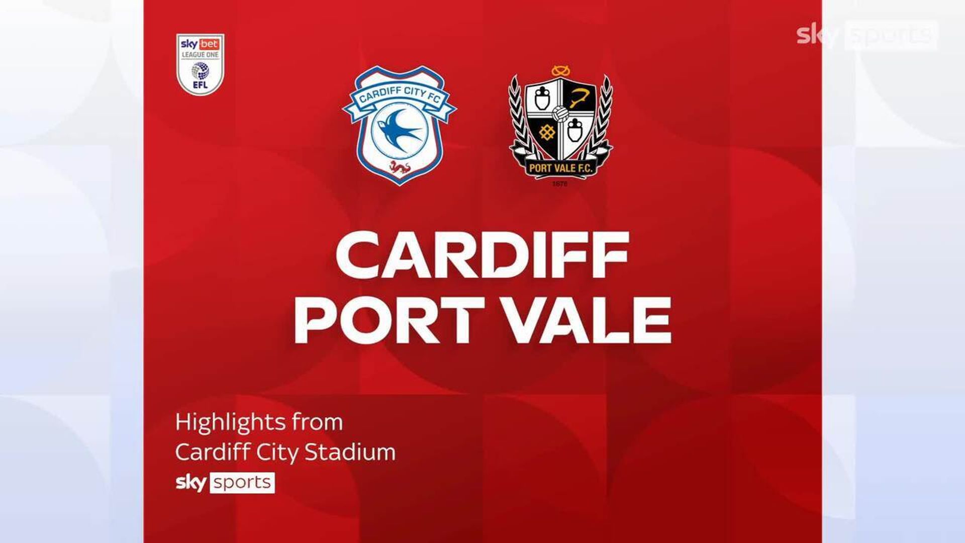 Cardiff 1-0 Port Vale