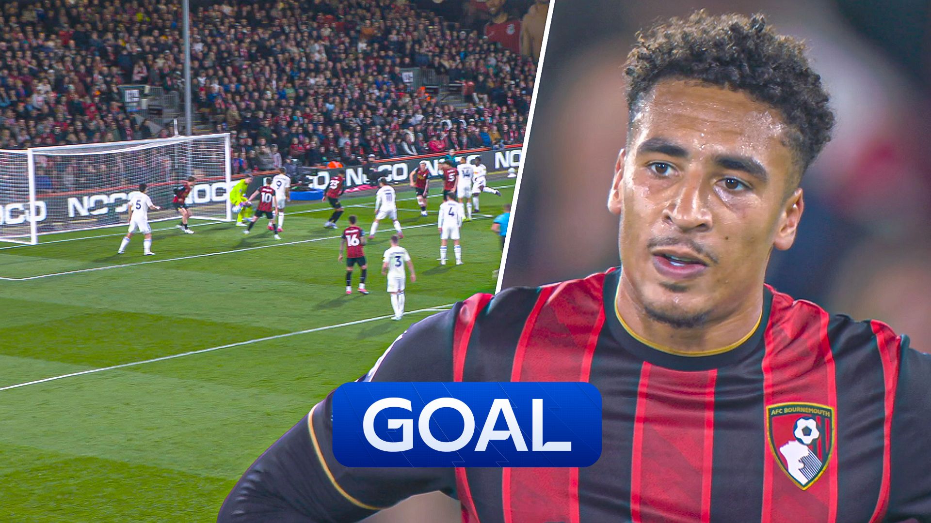 Leeds level at Bournemouth after Hill own goal