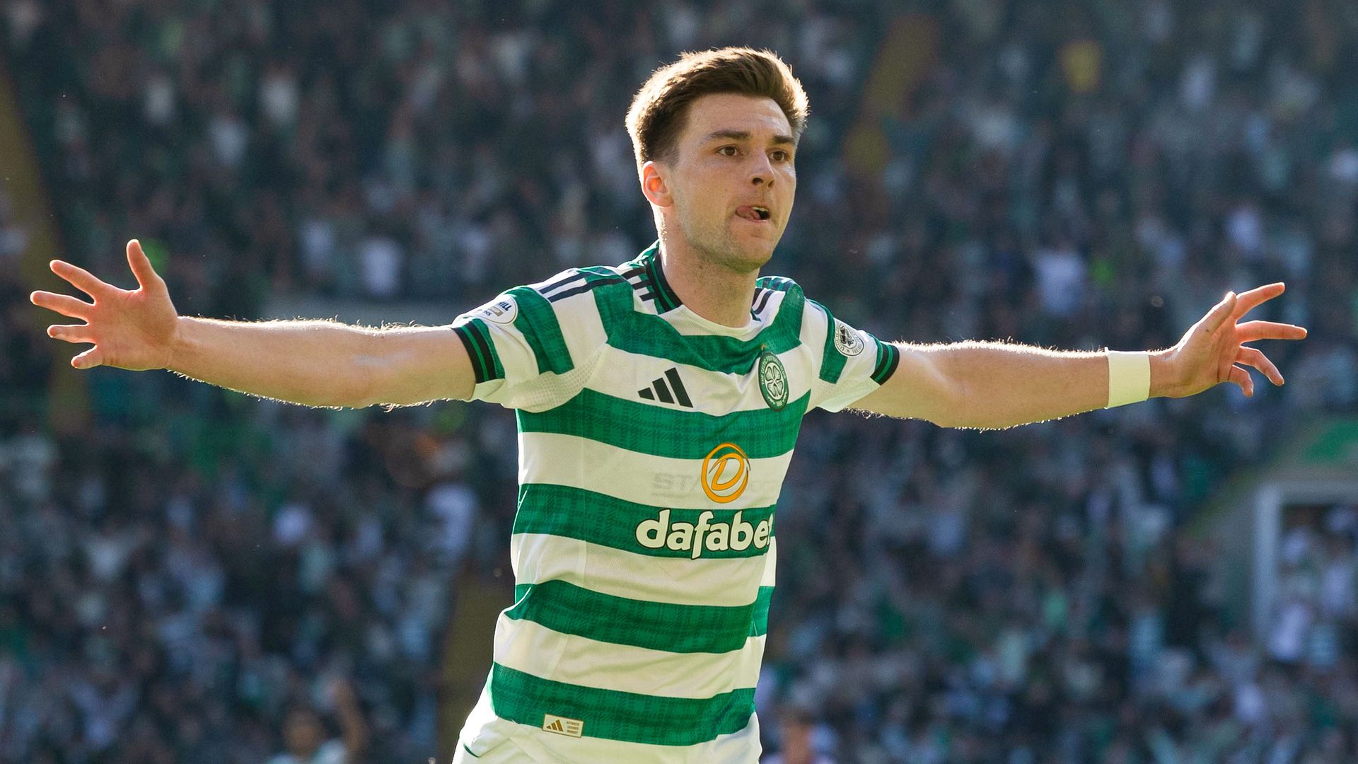 Celtic lead Falkirk and moving level with Hearts LIVE! & highlights