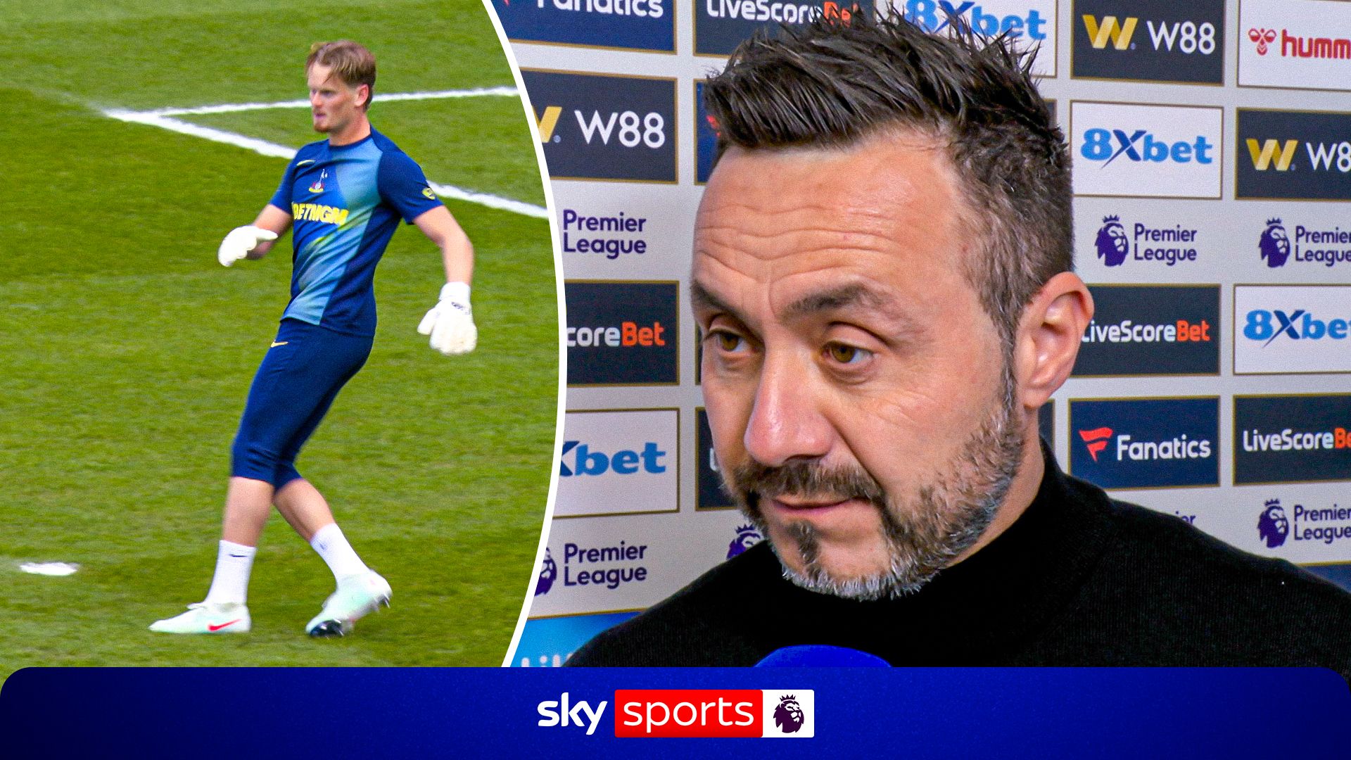 'I believe in Kinsky!' - De Zerbi gives backing to Spurs goalkeeper