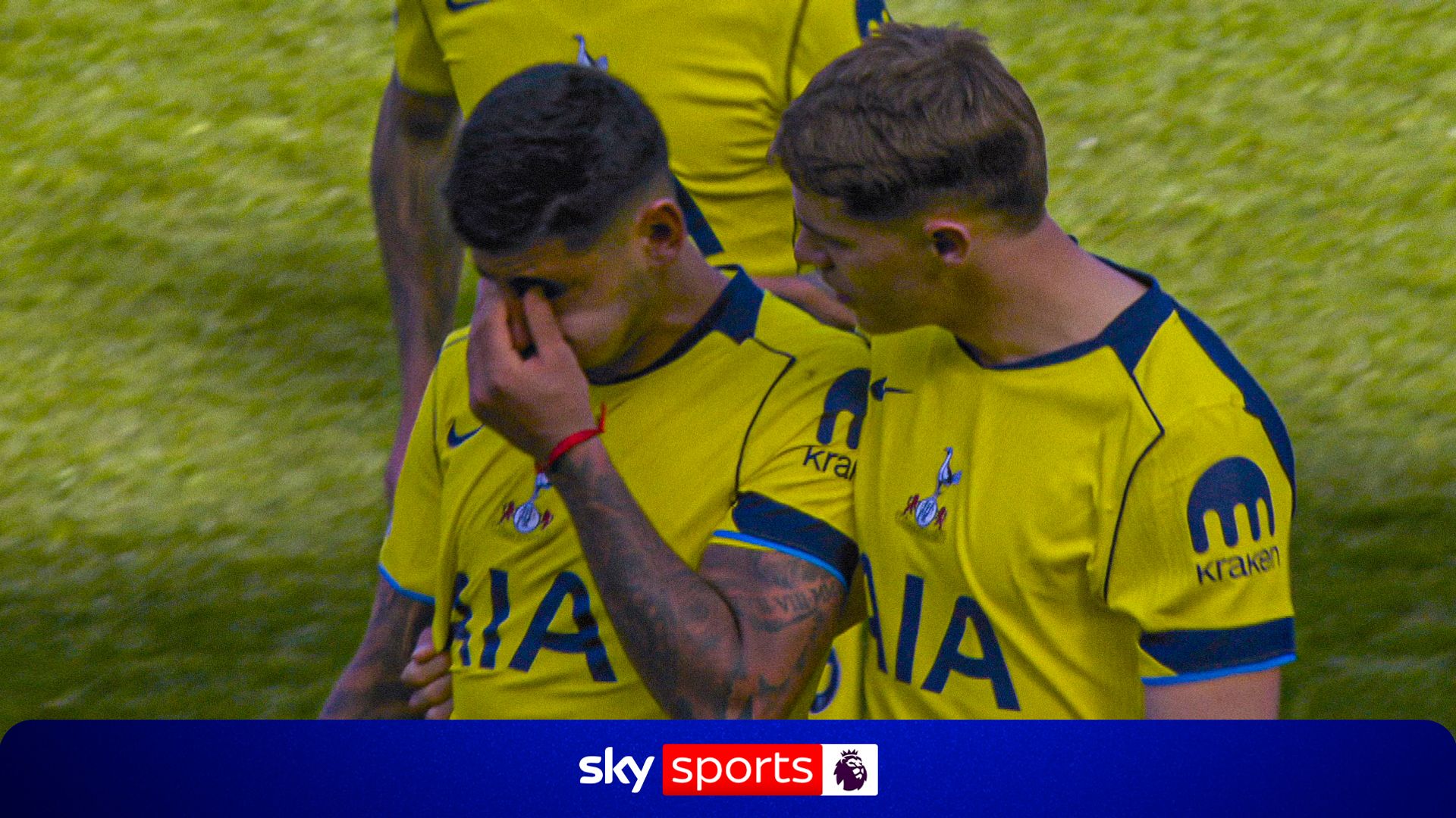 Spurs captain Romero in tears after injury ends his game early
