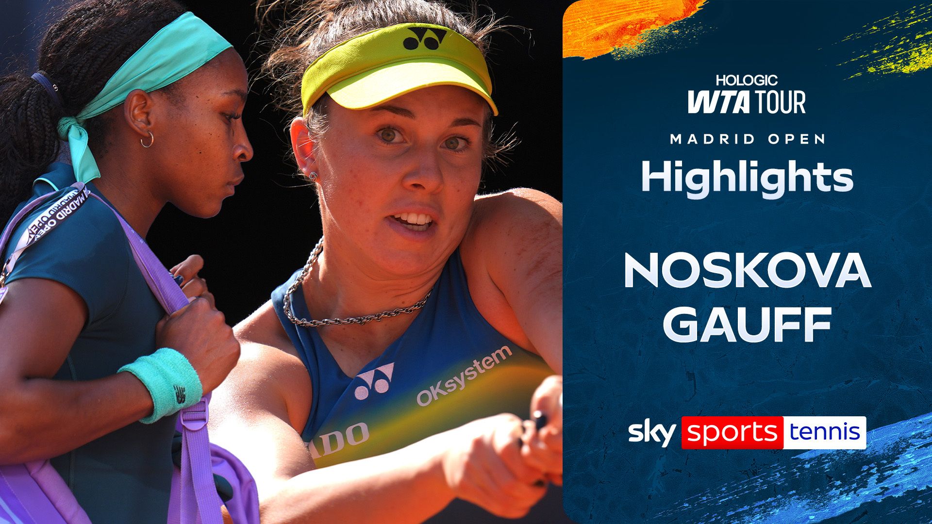 Noskova fights off Gauff to secure quarter-final spot in Madrid!