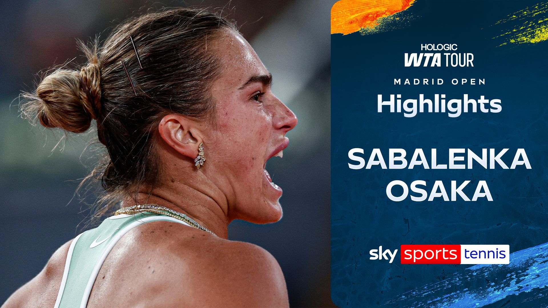 Sabalenka battles back from a set down to defeat Osaka in Madrid!