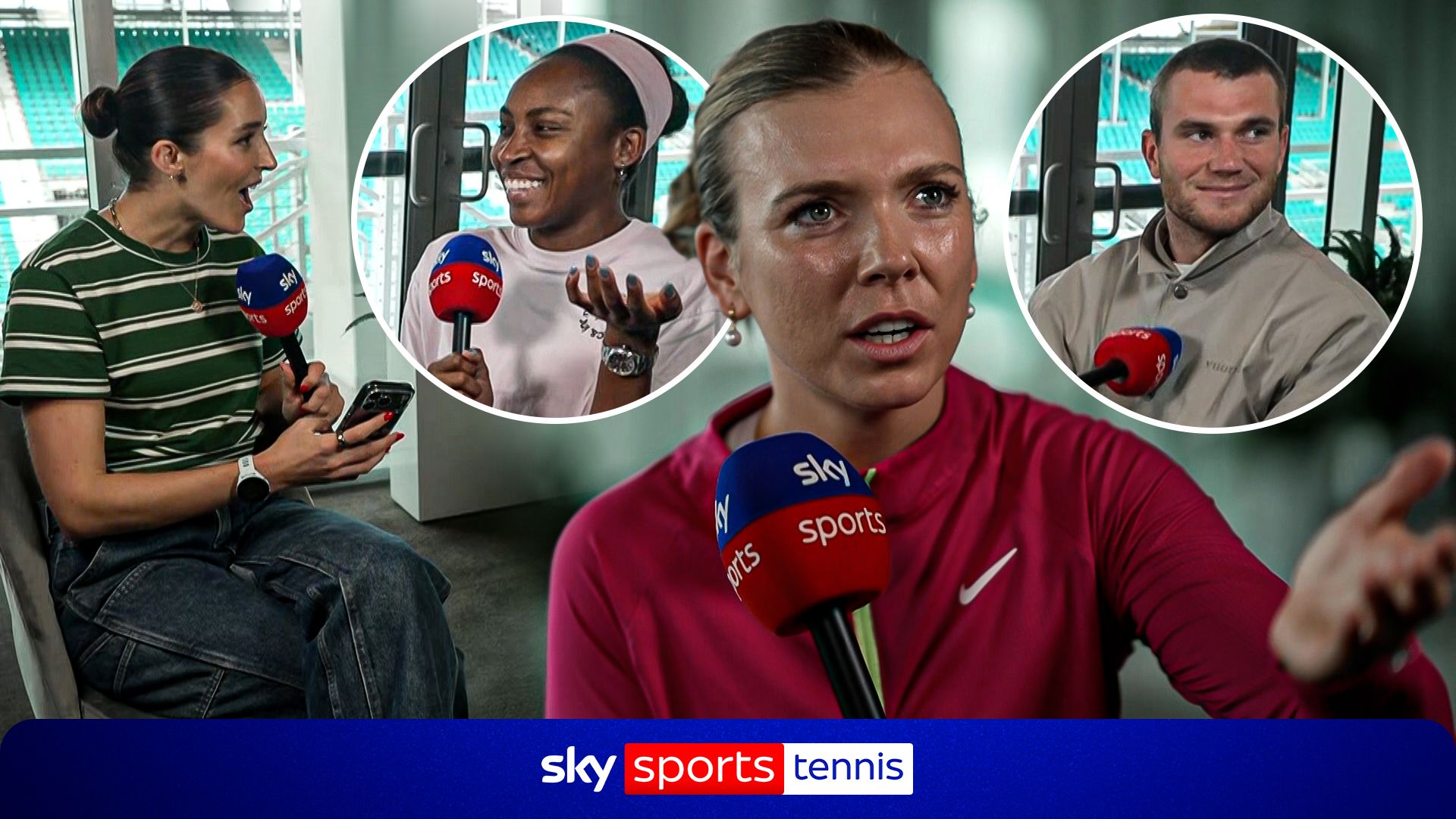 'You joking!?'... 'Where have you got that from!?'... Tennis stars guess the song