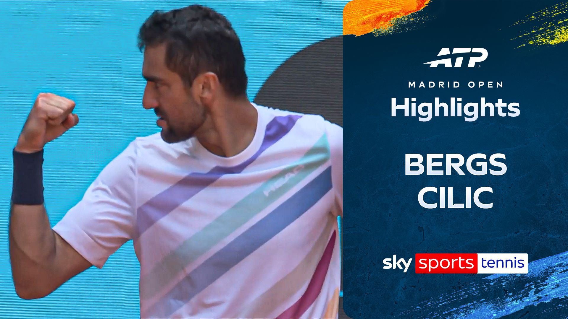 'It's a big win' - Cilic comes back from set down to defeat Bergs in Madrid