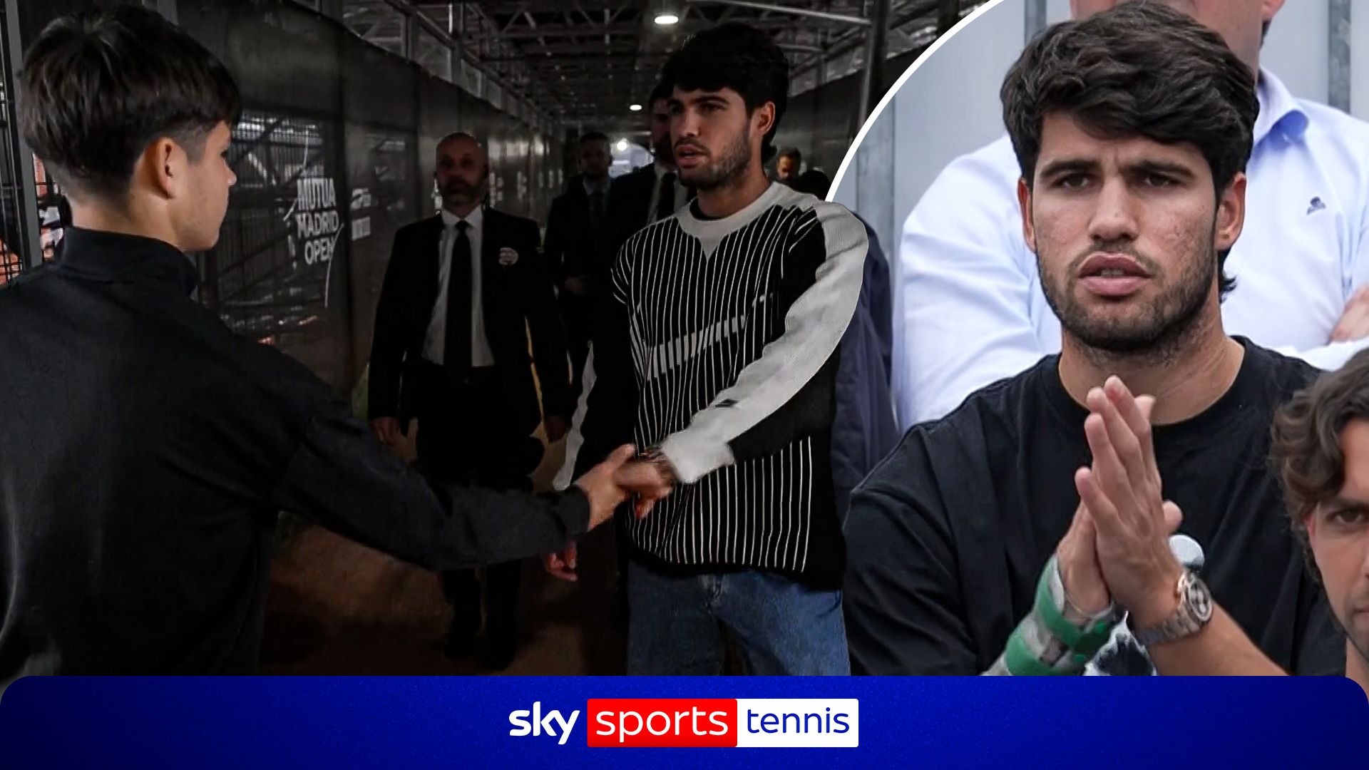 Next up?! Alcaraz spotted cheering on younger brother during U16 Madrid Open 
