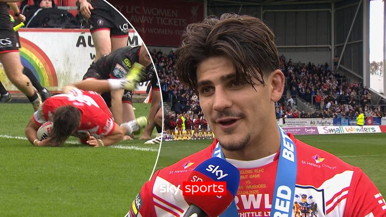 Bill Leyland reflects on a surreal derby performance after scoring twice and admits he has only had one training session with St Helens following his loan from Hull KR