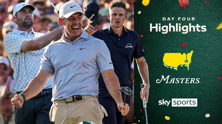 Highlights from The Masters, where Rory McIlroy held off Scottie Scheffler and Justin Rose to defend his title