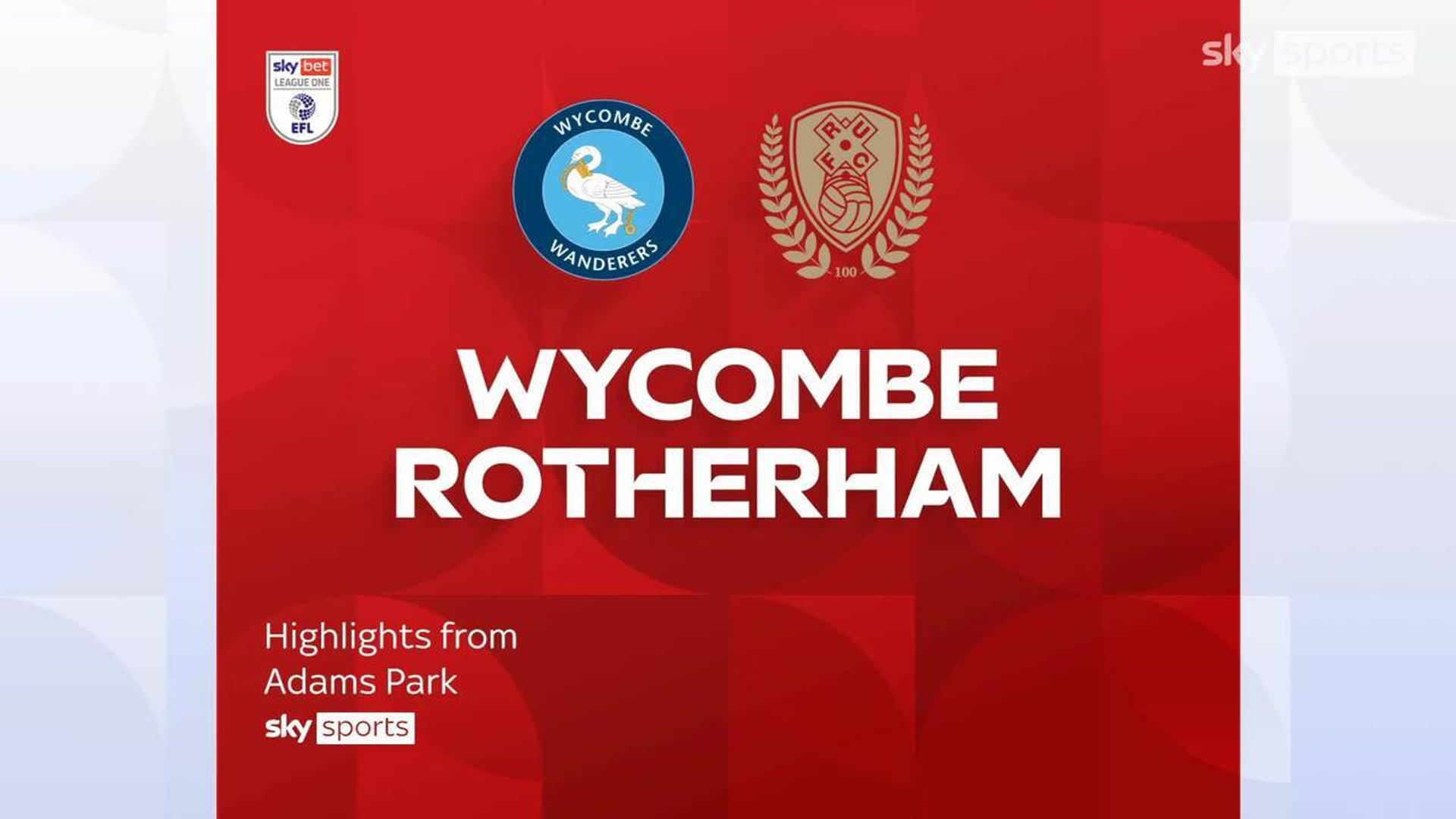 Wycombe 3-2 Rotherham