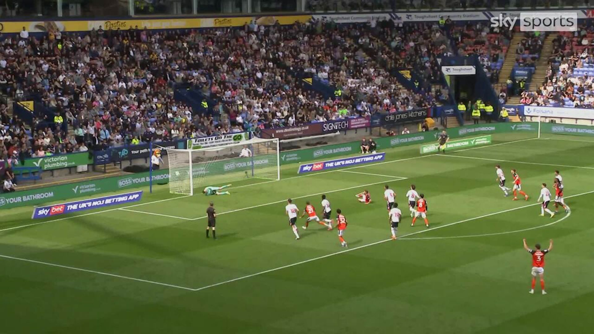 Clark's penalty gives Luton upper hand