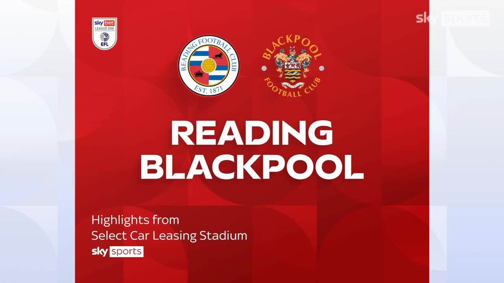 Reading 0-1 Blackpool 