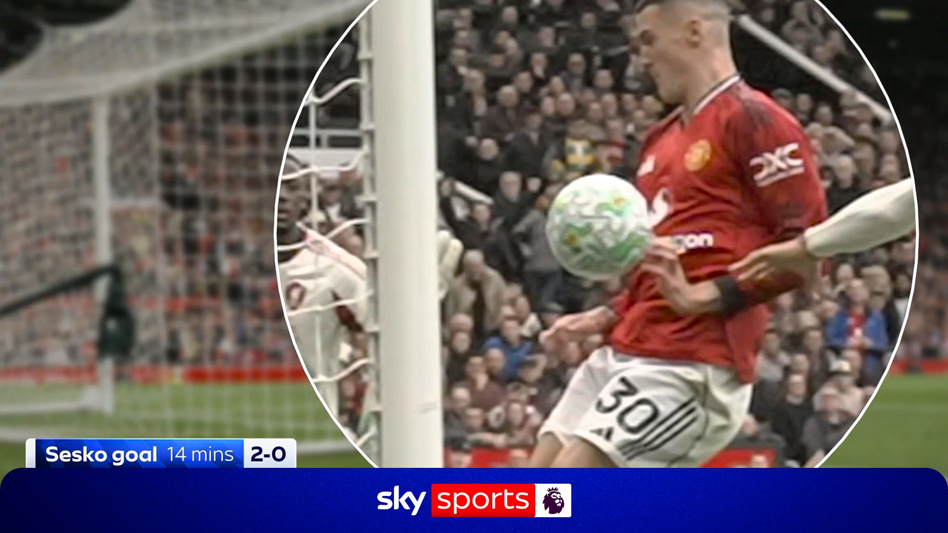 Does Sesko handle the ball before goal? VAR said the footage is 'inconclusive'