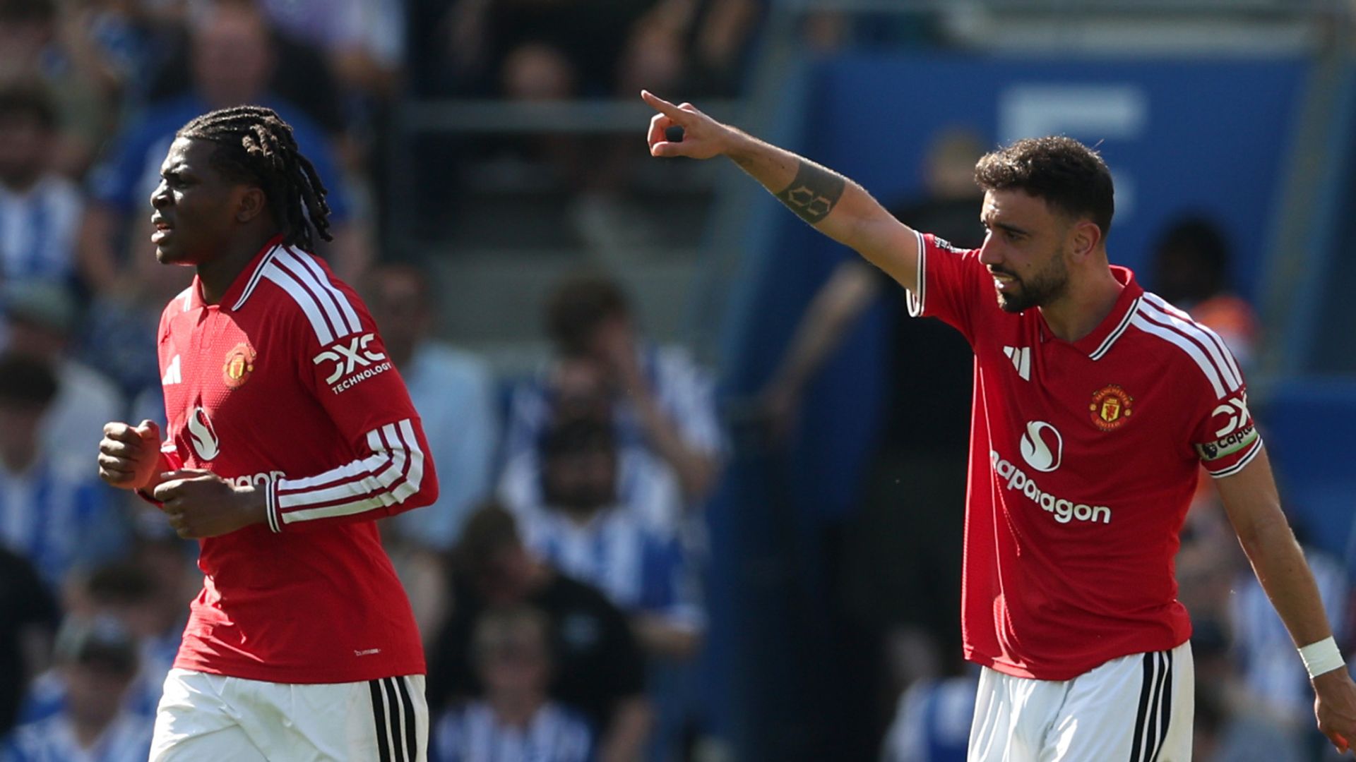 Bruno breaks assists record as Man Utd take two-goal lead at Brighton LIVE!