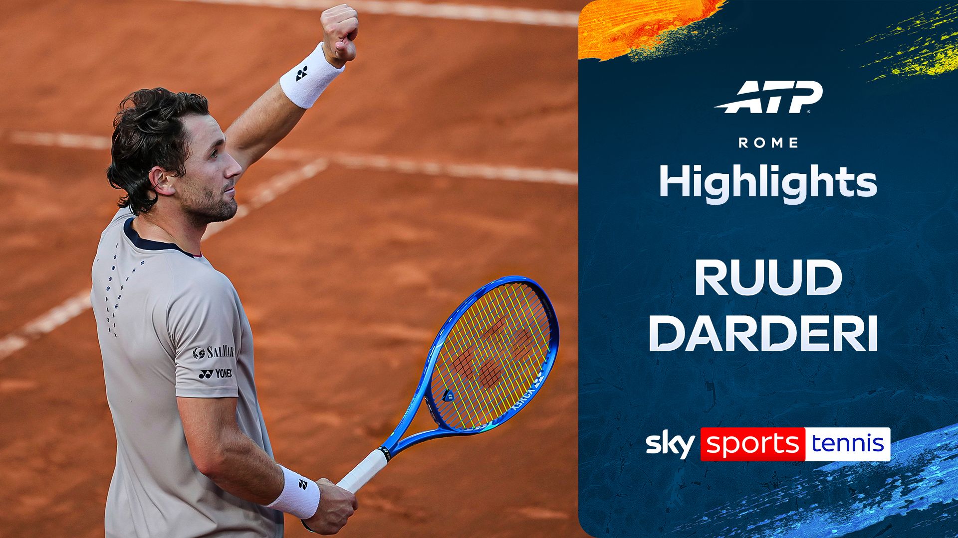 Ruud too good for young, Italian favourite Darderi