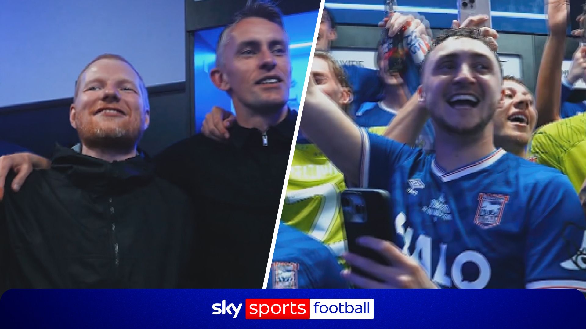 Ed Sheeran celebrates Ipswich’s PL return with dressing‑room singalong!