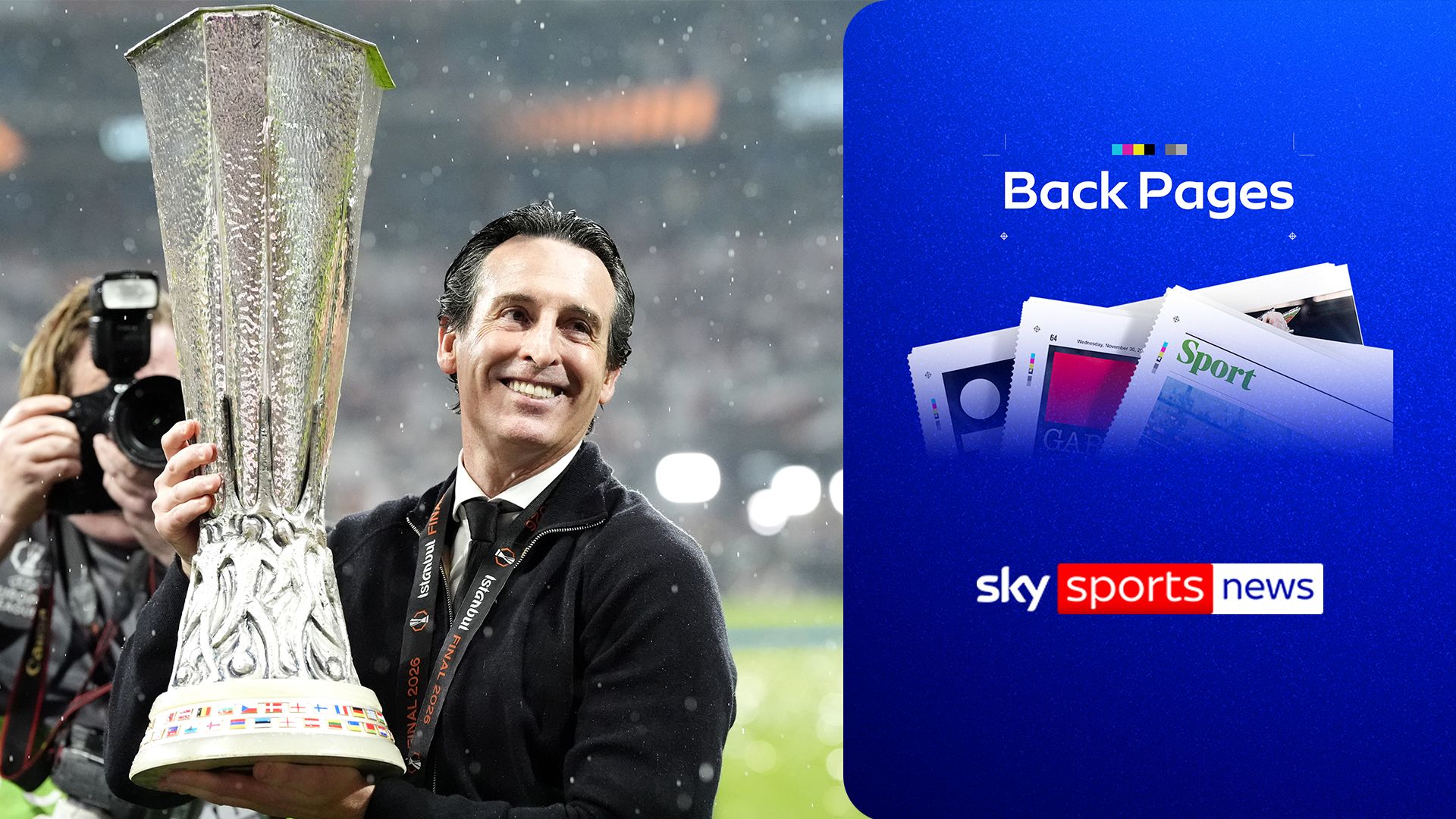 'He is the master!' | Emery leads Villa to Europa League title
