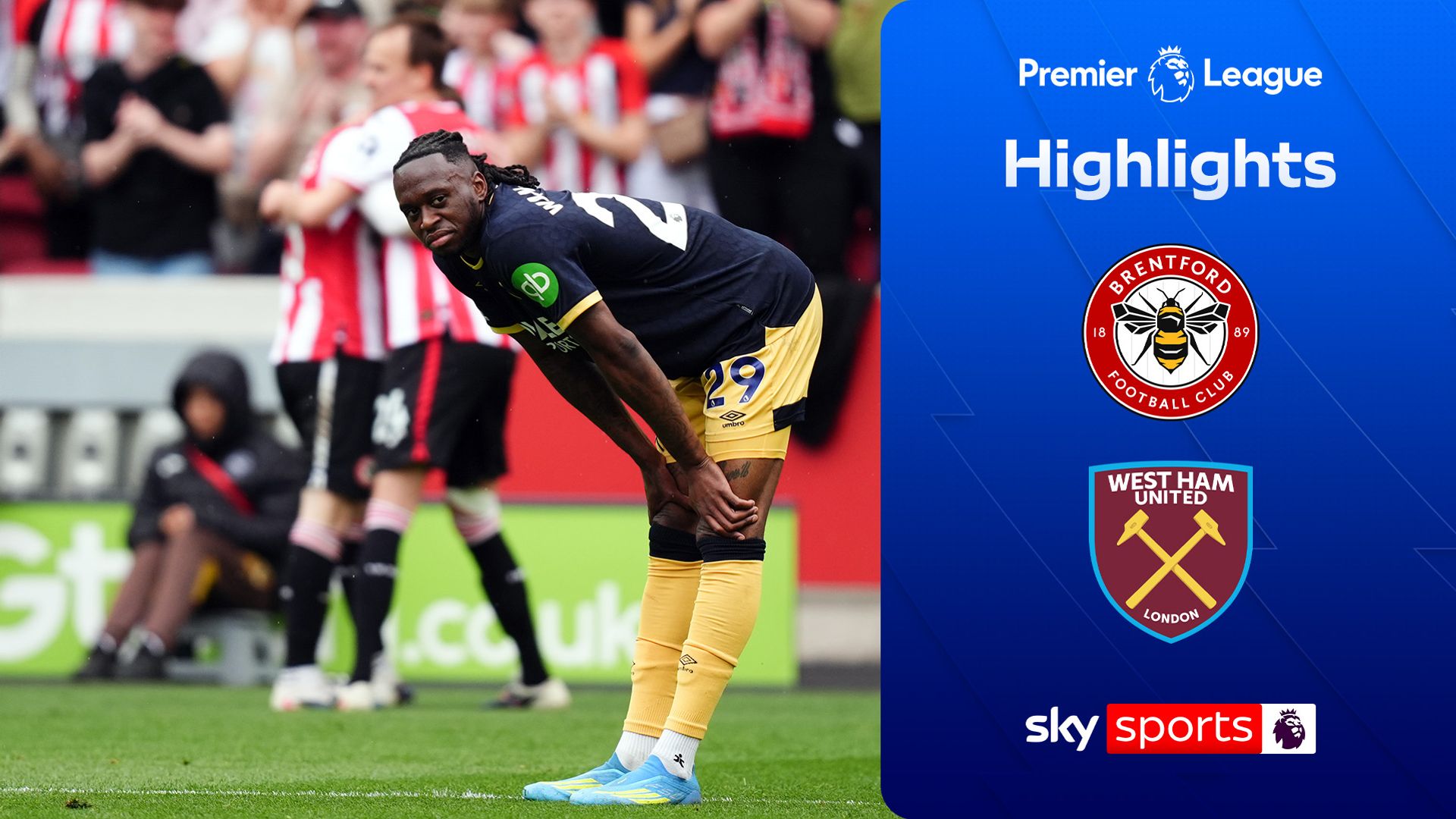 Hammers suffer heavy defeat at Brentford in tight relegation battle