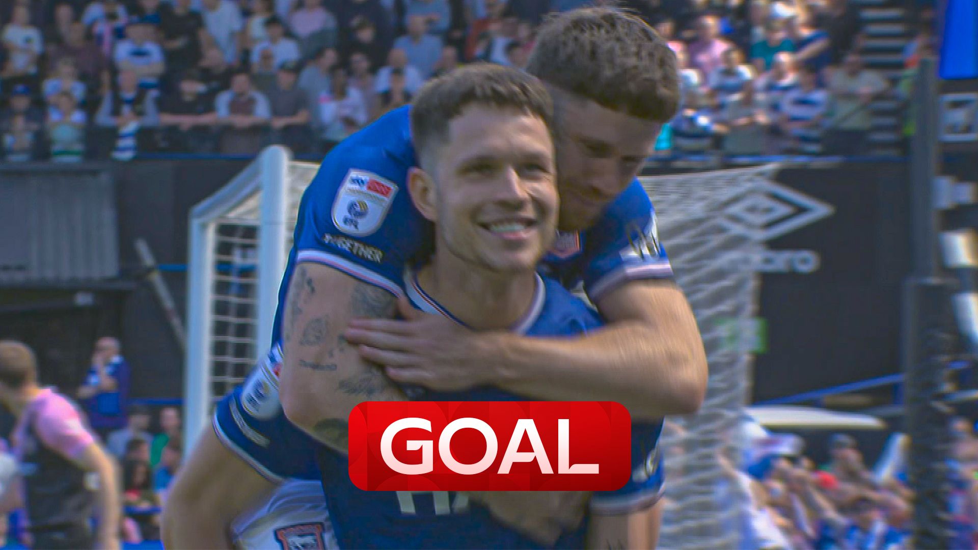 Ipswich erupts! Hirst opens scoring against QPR!