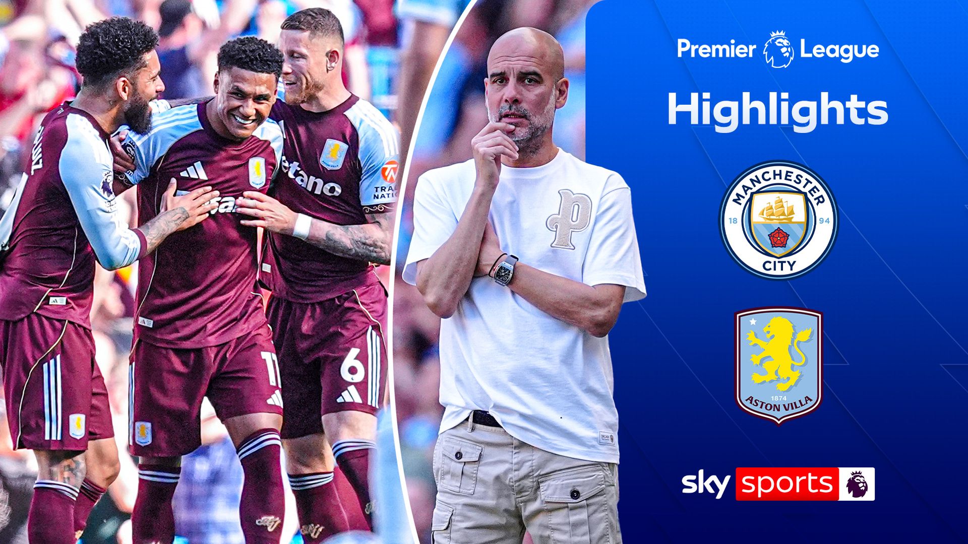 Watkins second-half double spoils Pep's farewell as Villa beat Man City